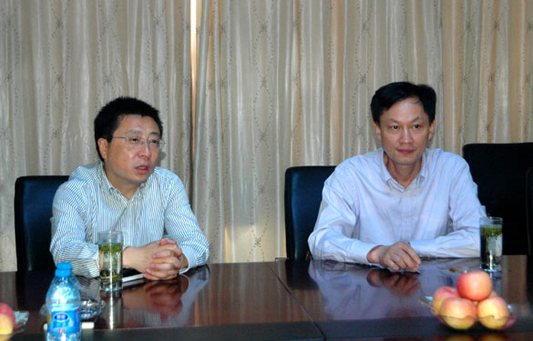 溧阳市地税局局长戚浩东一行来asiagame集团调研