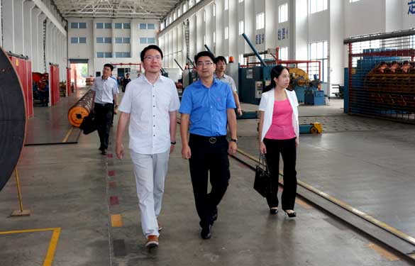 9月10日，，，溧阳市副市长陈安一行来asiagame电缆调研