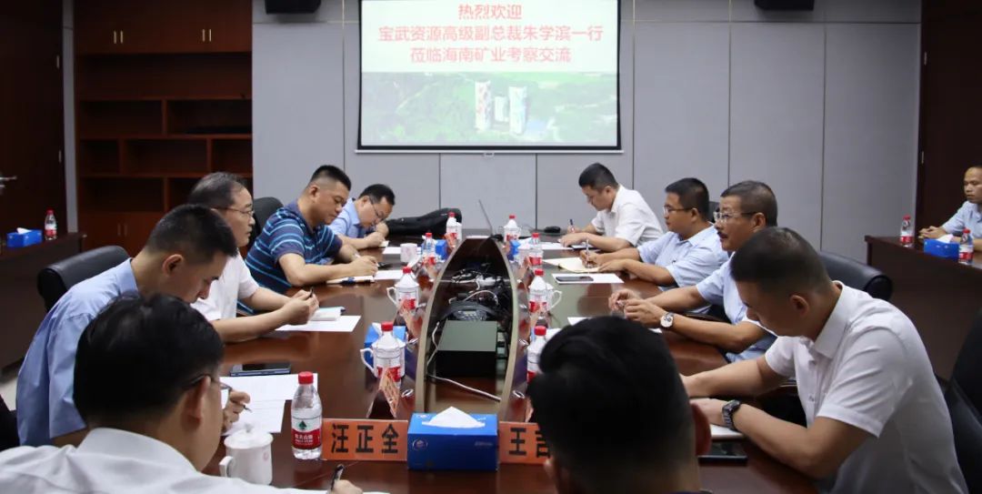 宝武资源高级副总裁朱学滨一行到访rb88随行版 共商深入合作